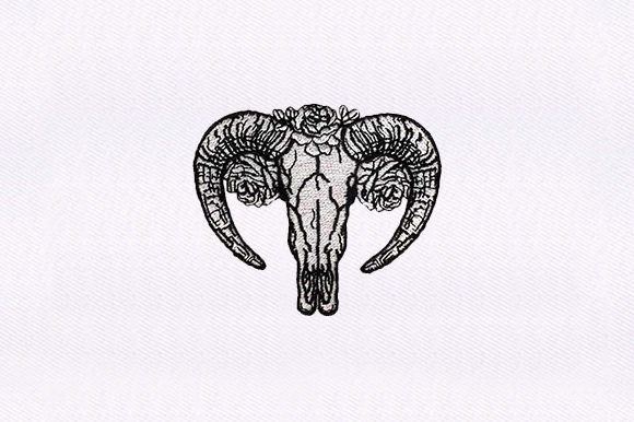 Cow Head Sketch: A Charming Farm Animal Embroidery for Personalized Gifts
