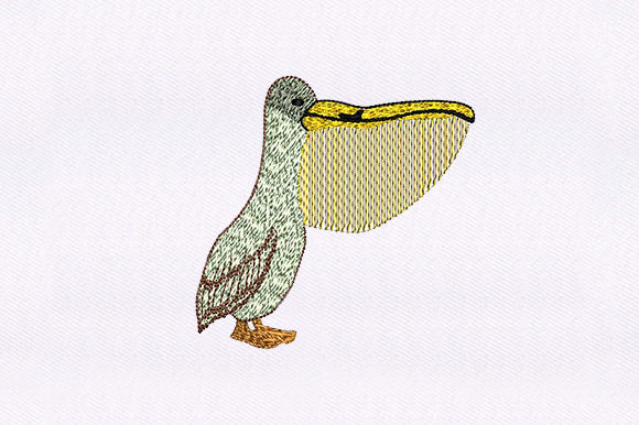 Great Pelican: A Seasonal Bird Embroidery Worth Stocking