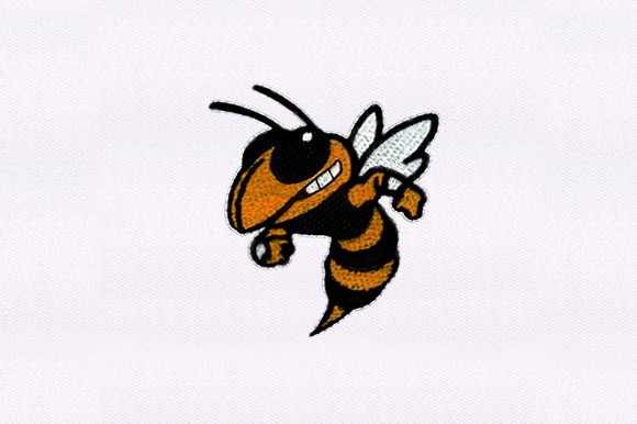 Honey Bee Insect Embroidery Design