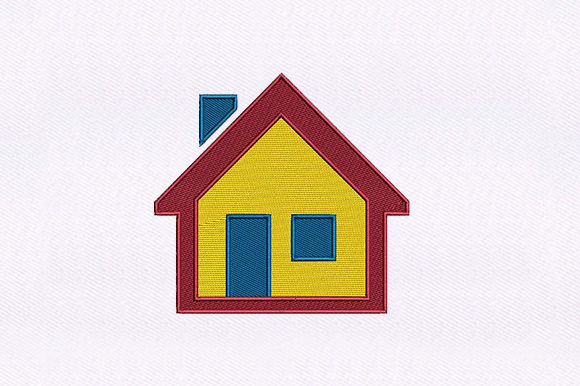 House Symbol Icon: A Charming Embroidery for Meaningful Gifts