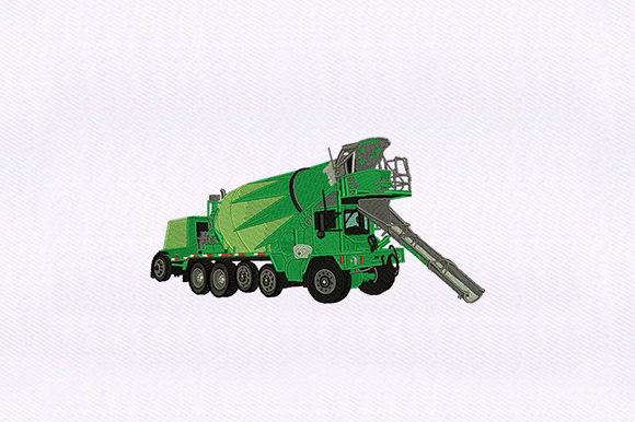 Mixer Truck Embroidery Design Review