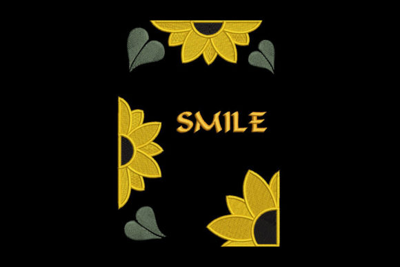 Sunflower, Smile: A Warm, Versatile Embroidery Design for Small Business Branding