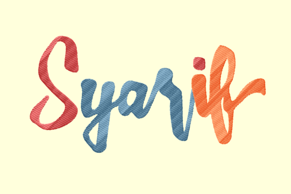 Syarif Lettering: A Seasonal Embroidery Review