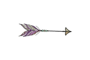 Tribal Arrow: A Grounded, Versatile Embroidery Design
